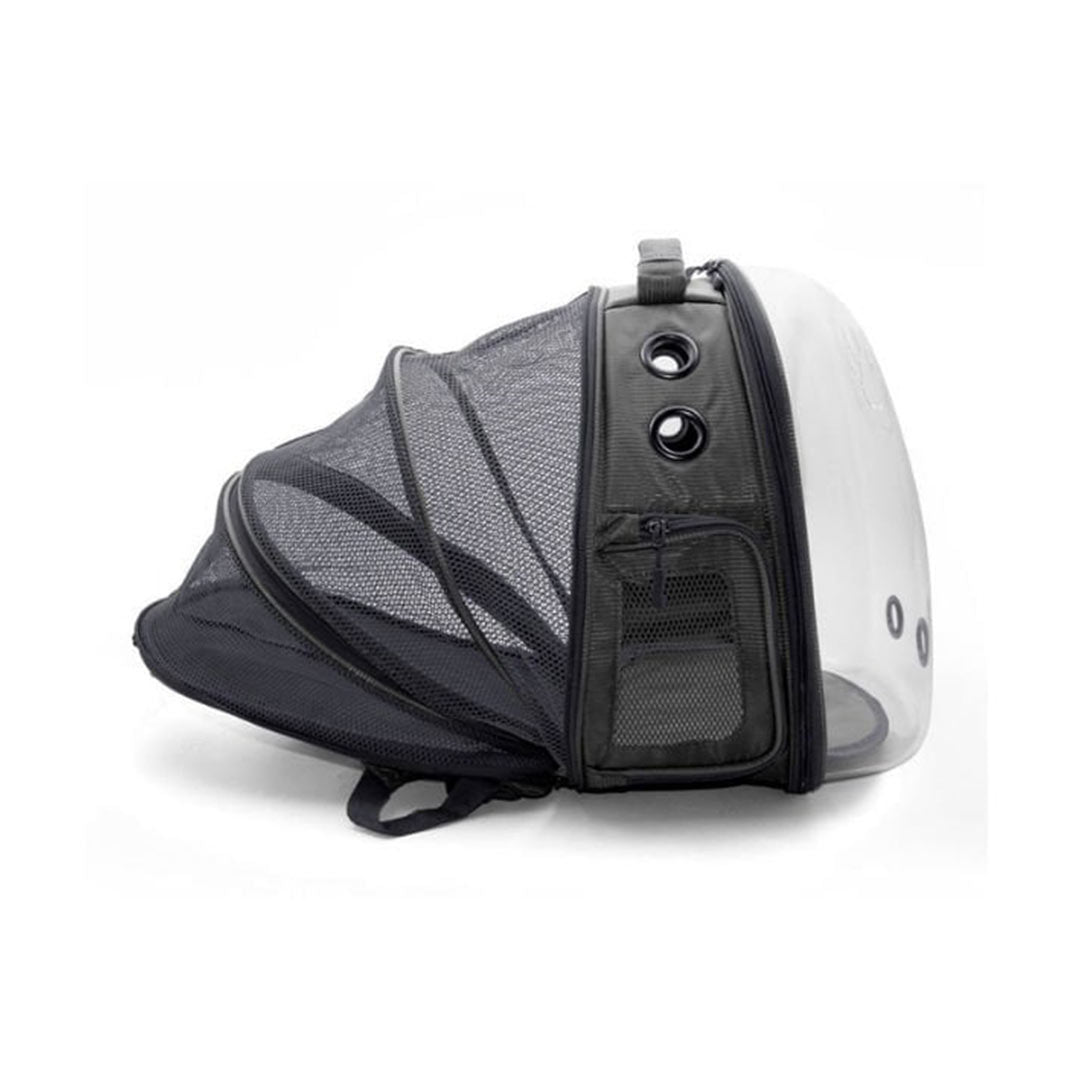 Doggie & Cattie Fileli Siyah Kedi ve Küçük Irk Köpek Sırt Taşıma Çantası 25x60x40 Cm