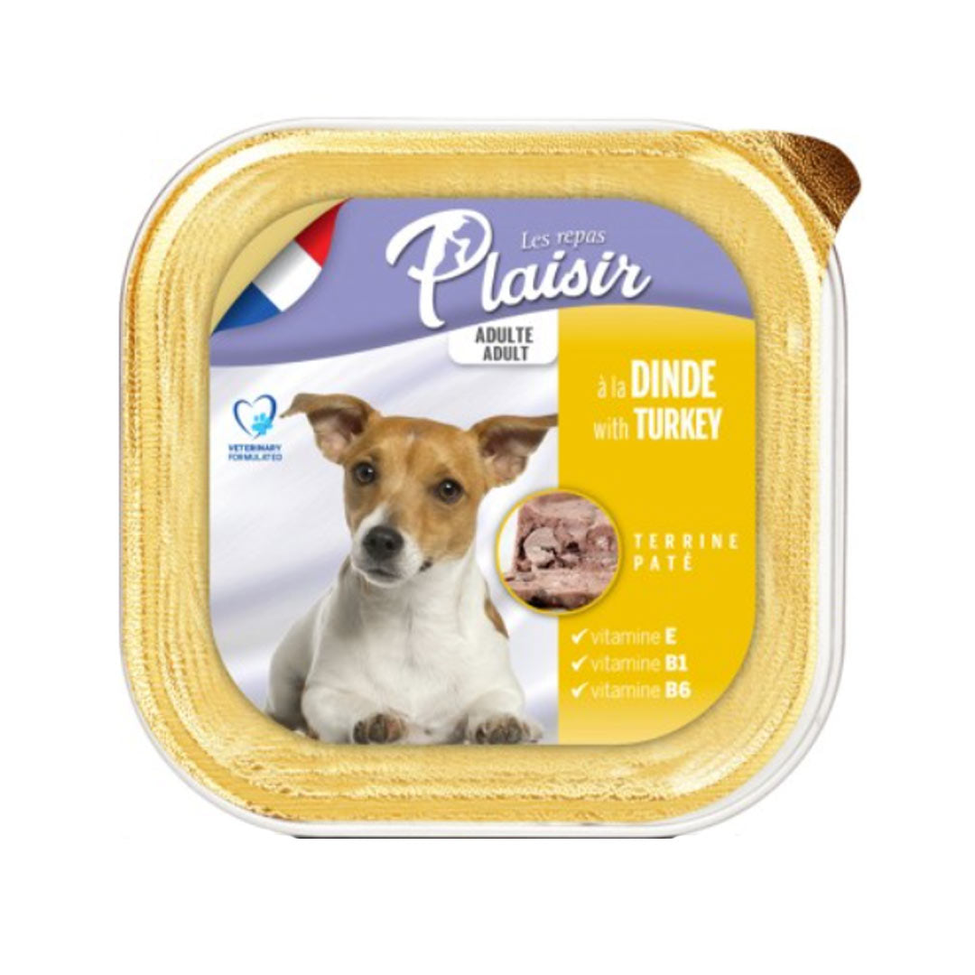 Plaisir Pate Hindi Etli Yetişkin Köpek Konservesi 150g