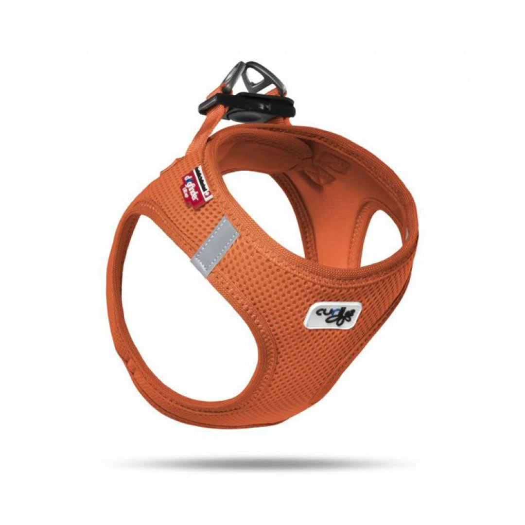 Curli Vest Air-Mesh Turuncu Köpek Göğüs Tasması Small 40-45 Cm