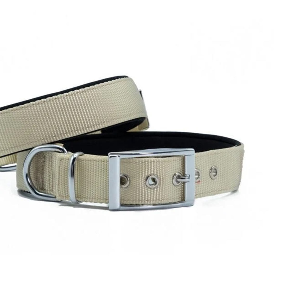 Doggie Elite Handmade Khaki Dog Collar 2.5x37-45cm