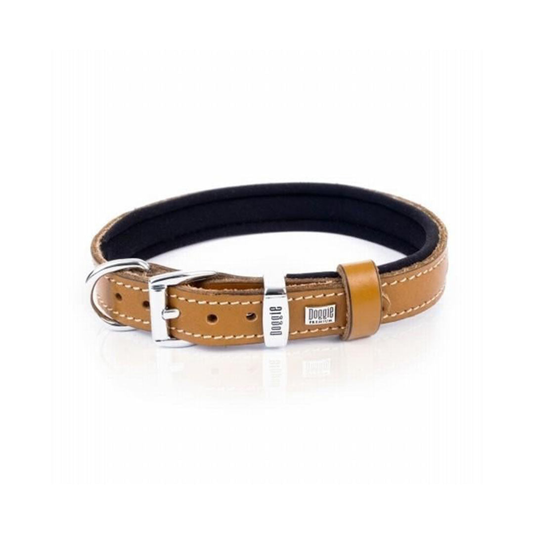 Doggie Konfor Deri Kamel Köpek Boyun Tasması Medium 1.5x25-30 Cm