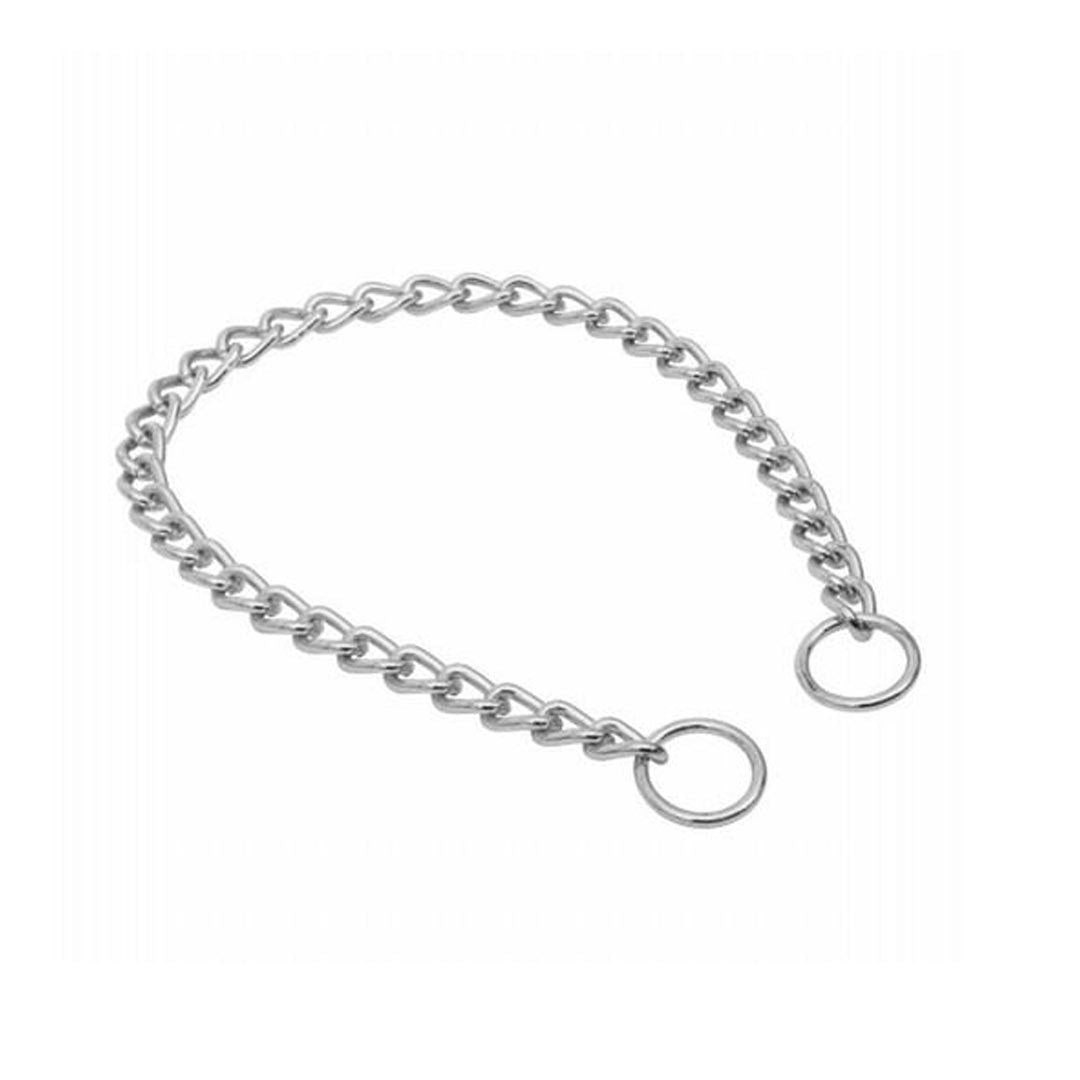 Doggie Choke Chain Chrome Plated Dog Collar 3,5x40-50cm