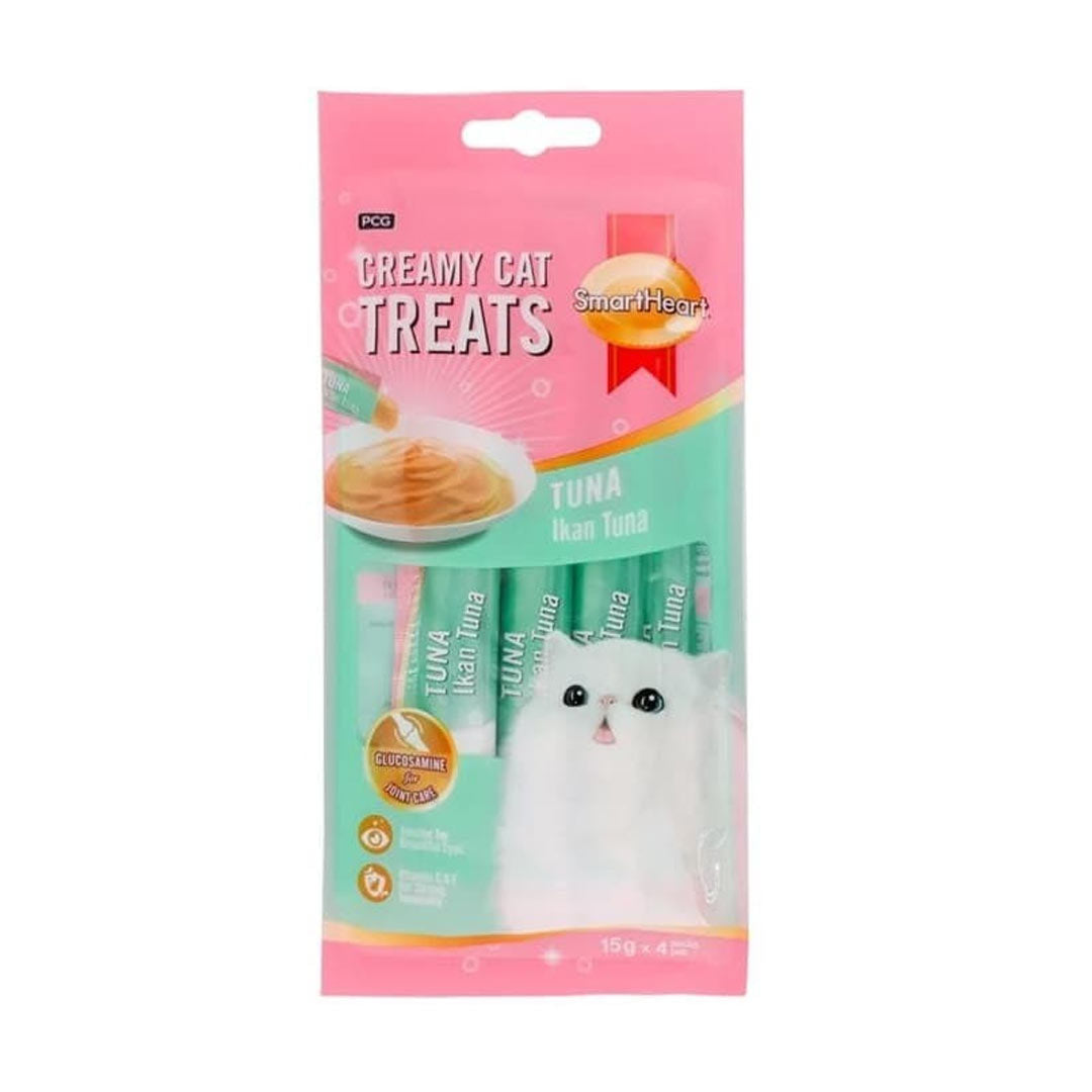 Smart Heart Kremalı Ton Balıklı Ek Besin ve Kedi Ödülü 4x15gr