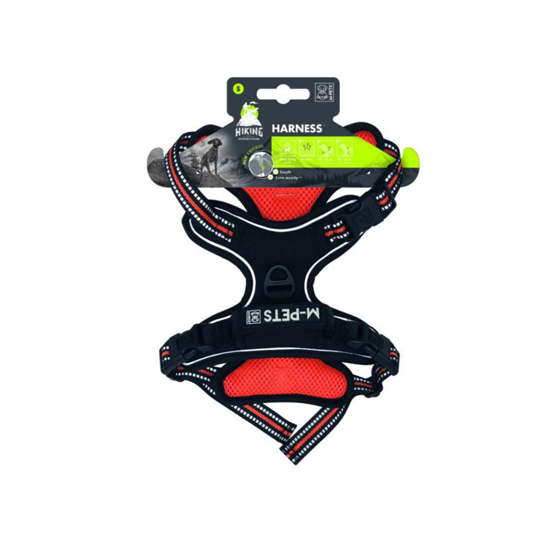 M-Pets Hıkıng Reflektörlü Soft Turuncu Köpek Göğüs Tasması S