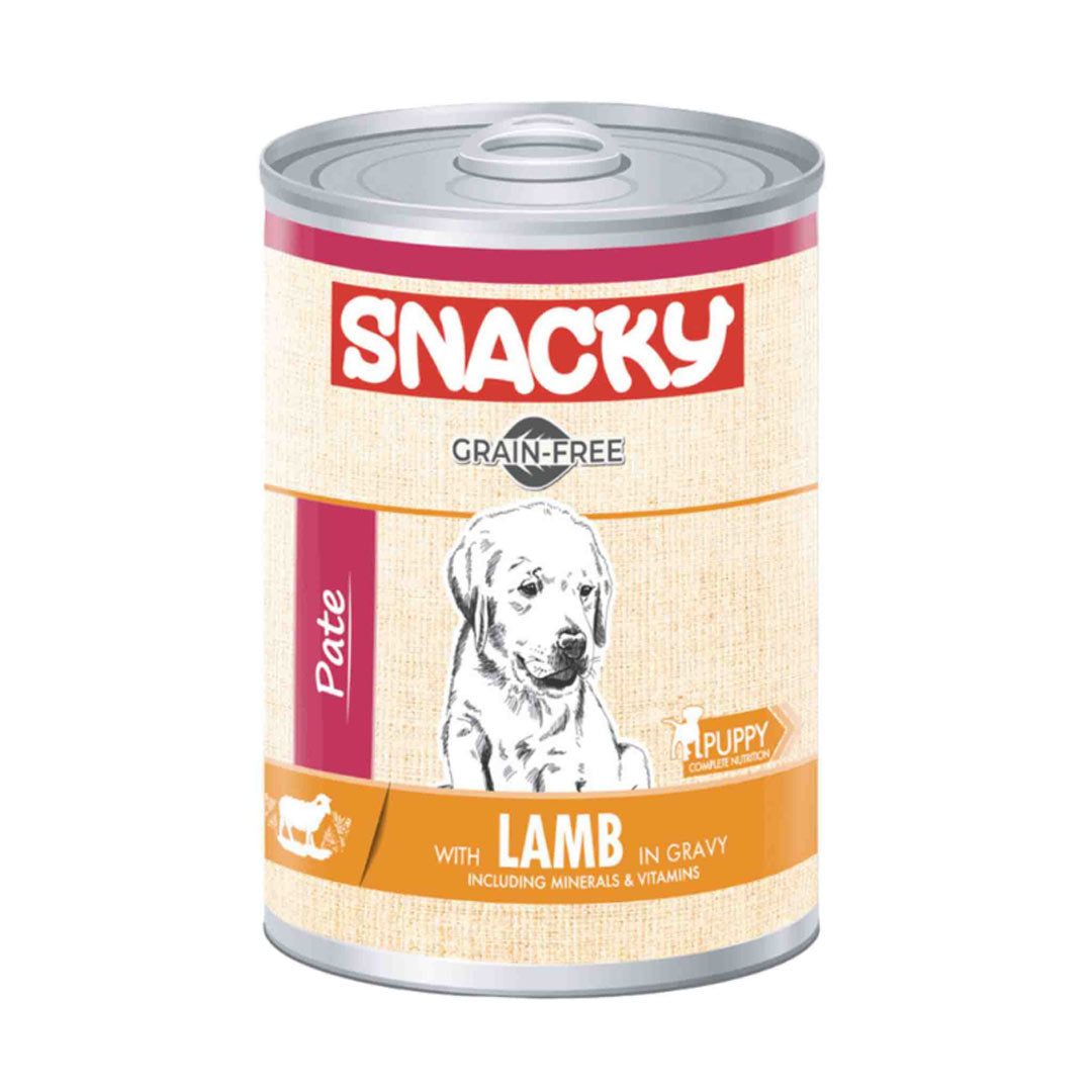 Snacky Tahılsız Kuzulu Yavru Köpek Konservesi 400gr