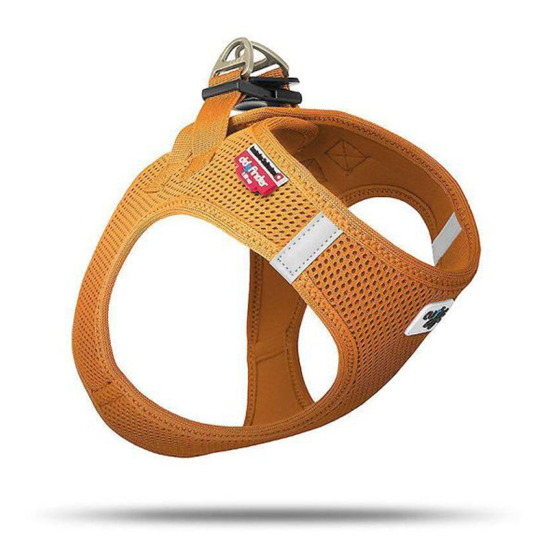 Curli Vest Air-Mesh Turuncu Köpek Göğüs Tasması 3XS