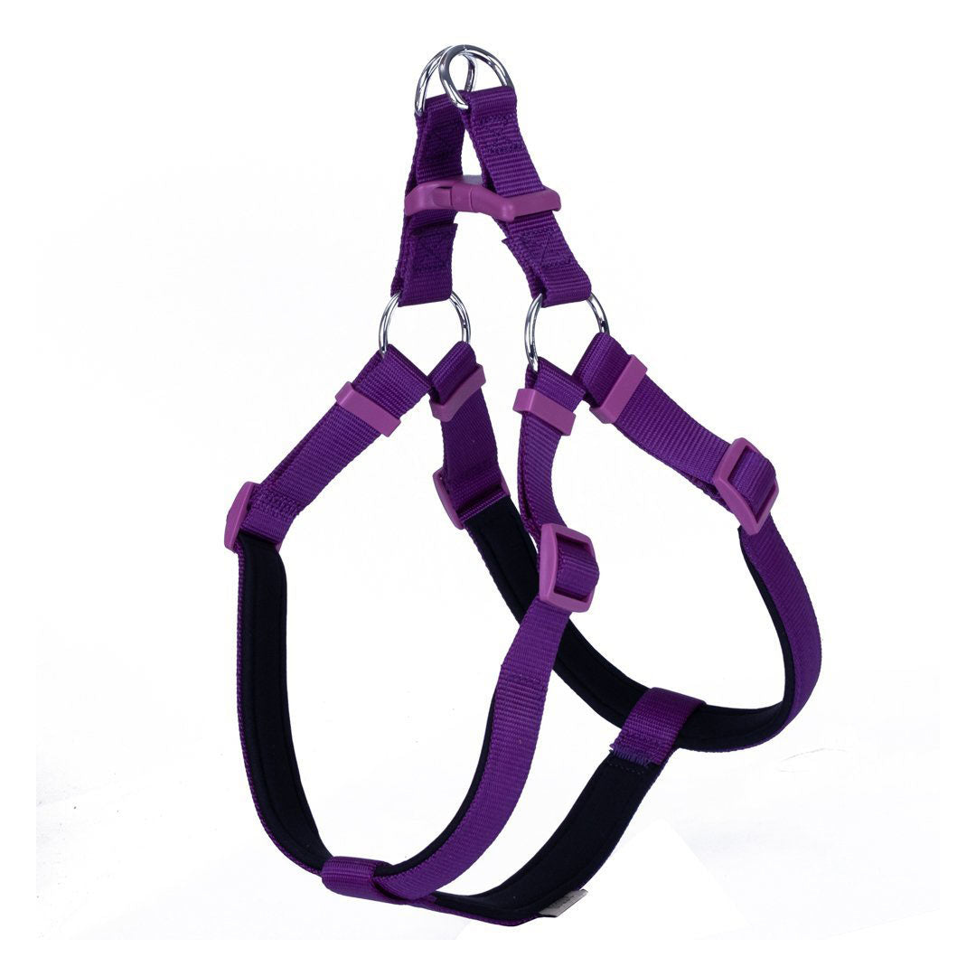 Doggie Comfortable Woven Handmade Ronin Model Purple Dog Chest Collar XL-2.5x65-75cm