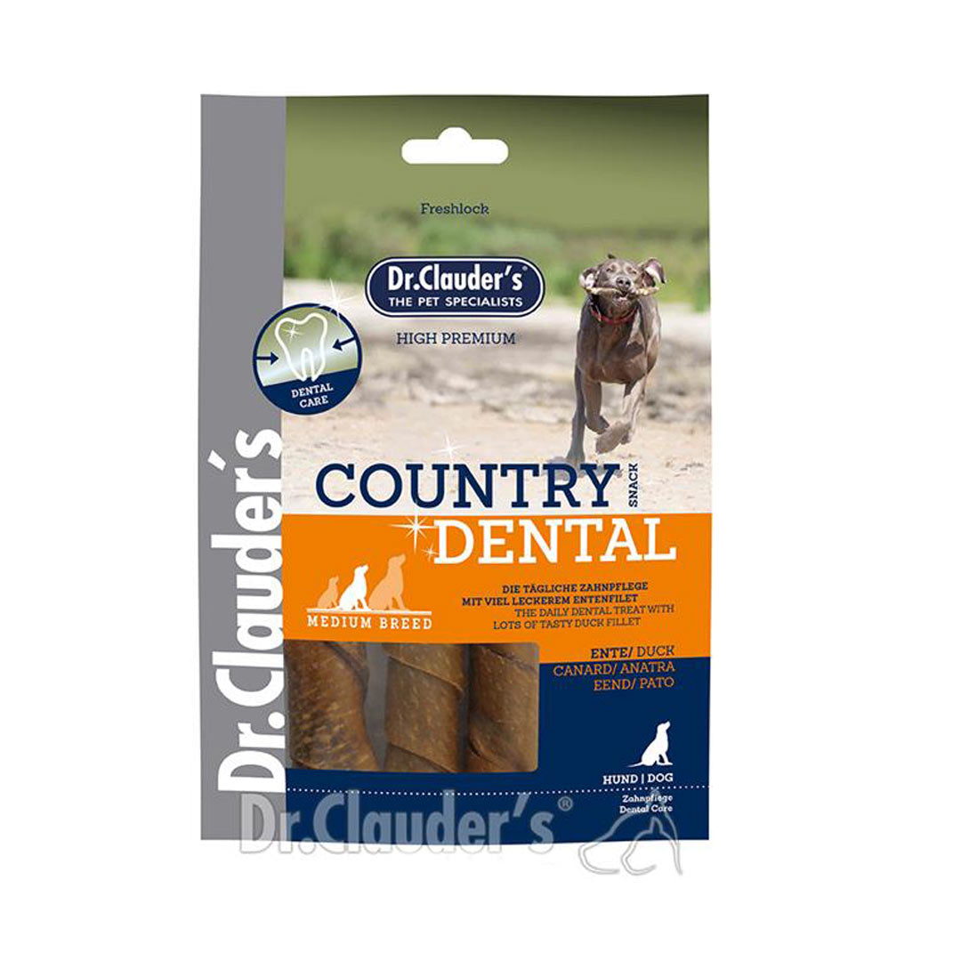 Dr.Clauder's Country Dental Medium Ördekli Köpek Ödül 120gr