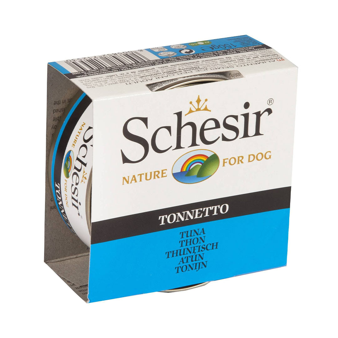 Schesir with Tuna Adult Dog Canned Food 150gr