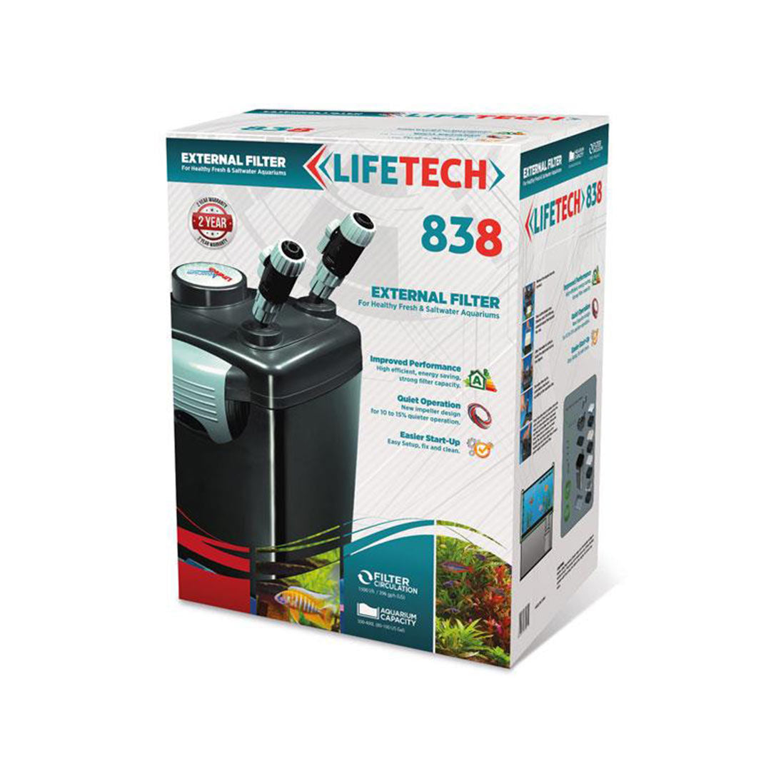 Lifetech 838 Akvaryum Dış Filtre Siyah Kova İçi Dolu 1200 L/H