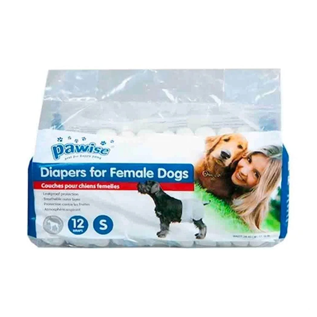 Pawise Dişi Köpek Alt Bağlama Bezi S 12 Adet