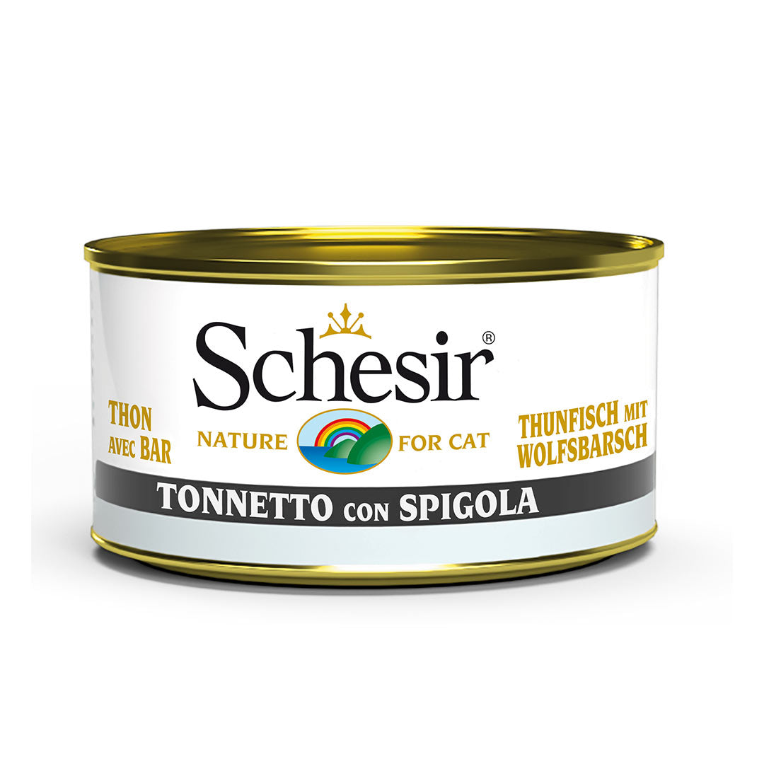 Schesir Ton Balıklı ve Deniz Levrekli Jöleli Kedi Konservesi 85gr