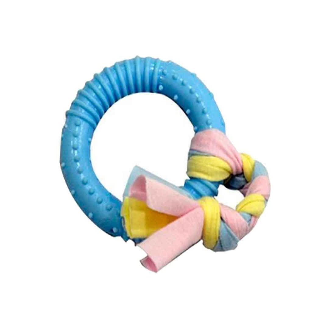 EuroDog Blue Ring Teething Puppy Toy 19cm