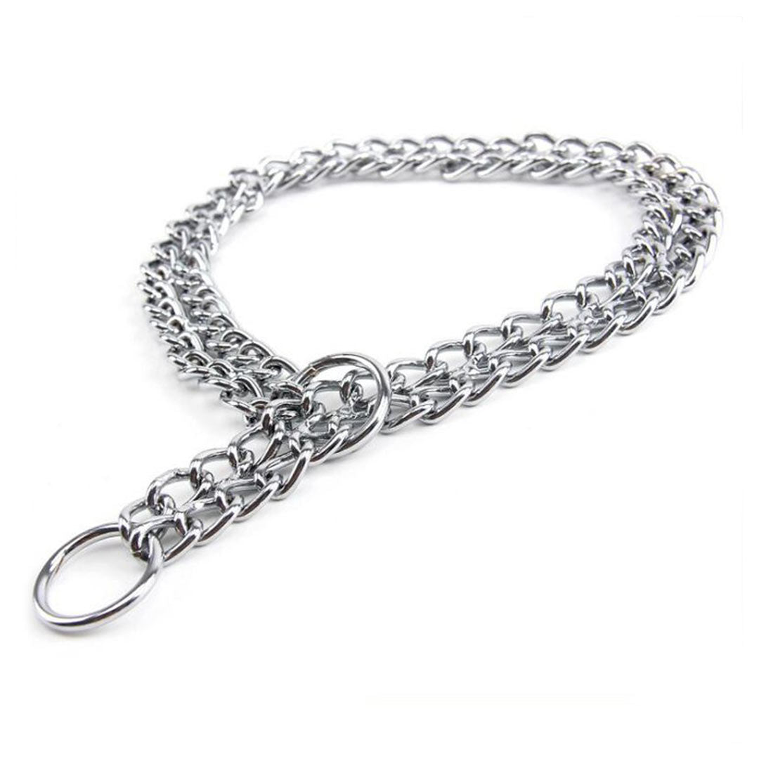 Lion İki Sıra Köpek Eğitim Zincir Tasması 2x50 Cm