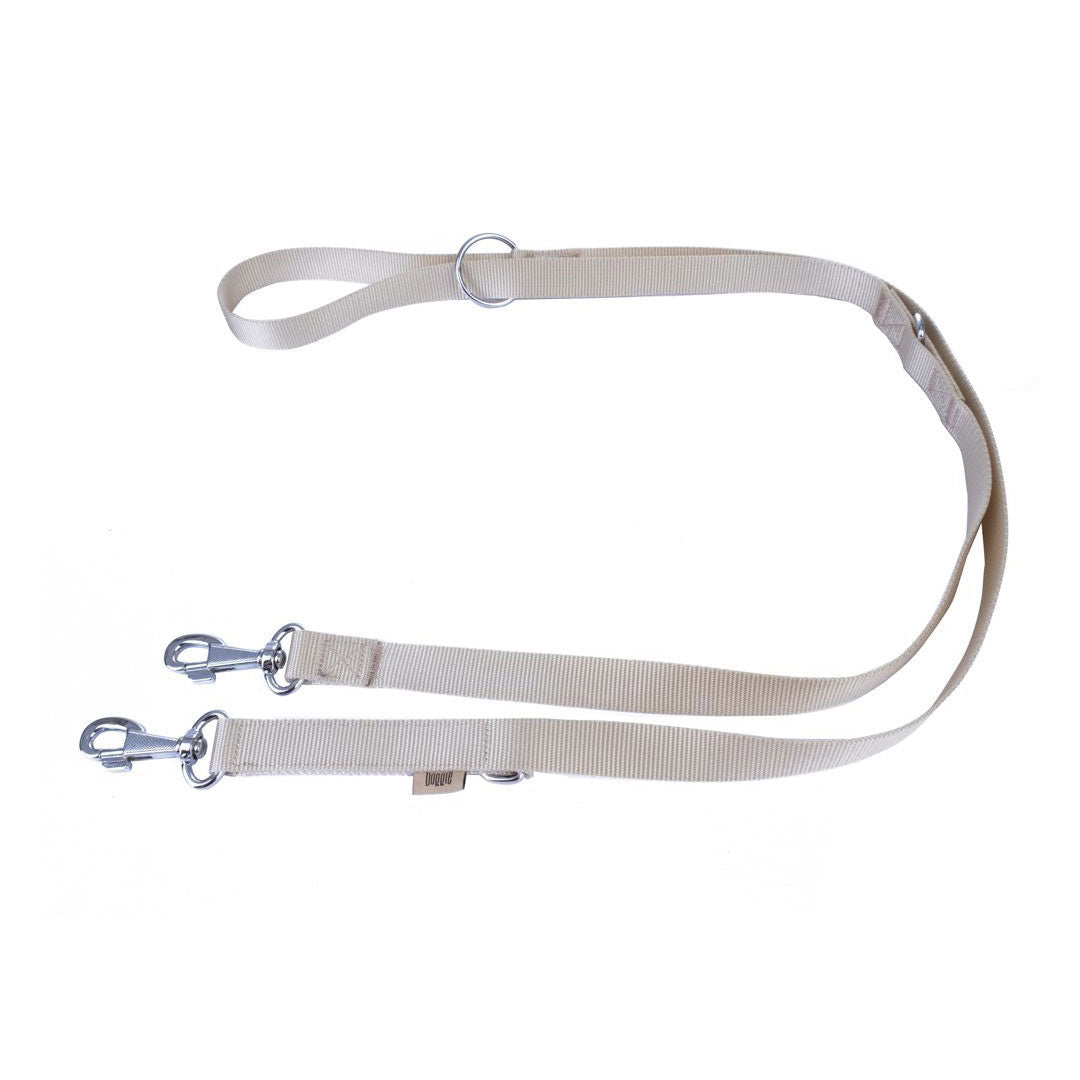 بند قلاده سگ رنگ خاکی بافت کلاسیک Doggie 2.5X120-200 سانتی متر