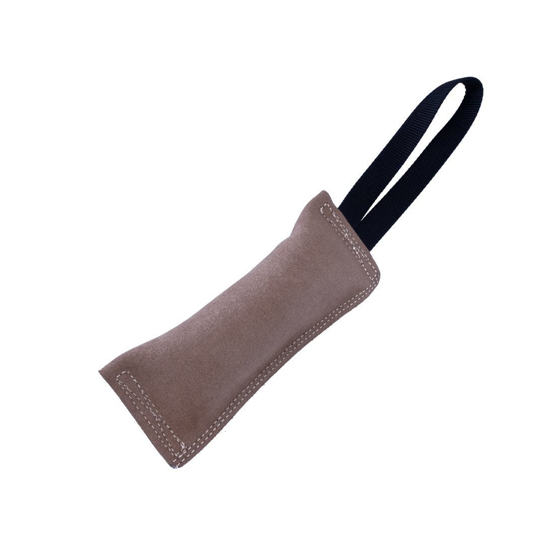 Doggie Suede Leather Beige Dog Chew Pillow 6X25Cm