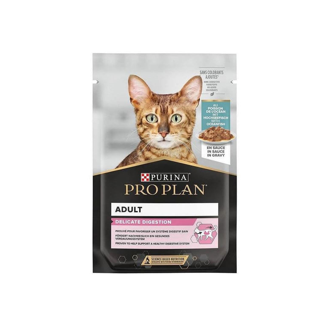 ProPlan Delicate Pouch Sos İçinde Okyanus Balıklı Yetişkin Yaş Kedi Maması 85 Gr