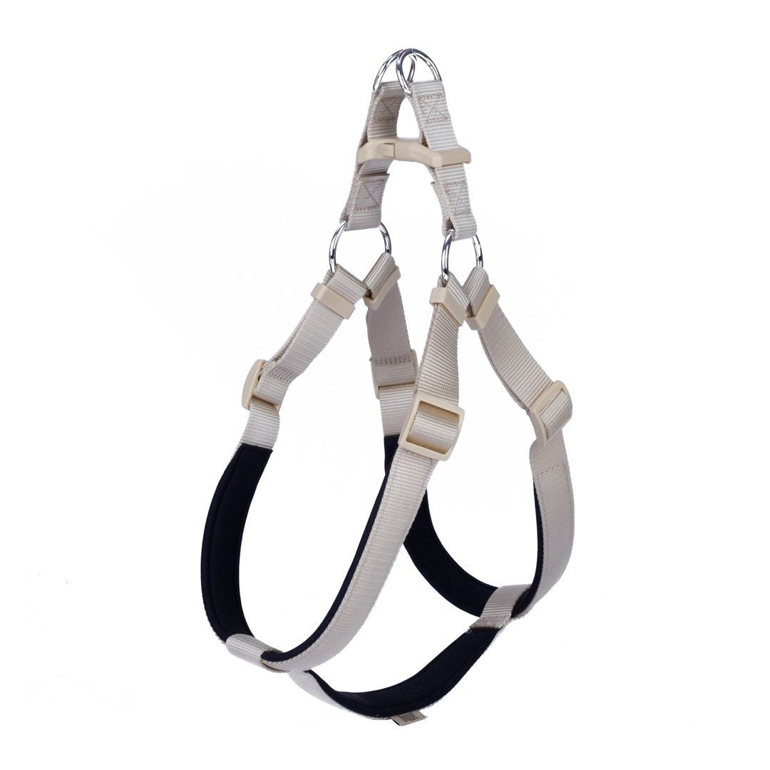 Doggie Konforlu Dokumadan El Yapımı Ronin Model Haki Köpek Göğüs Tasması XXL 2,5x70-80cm