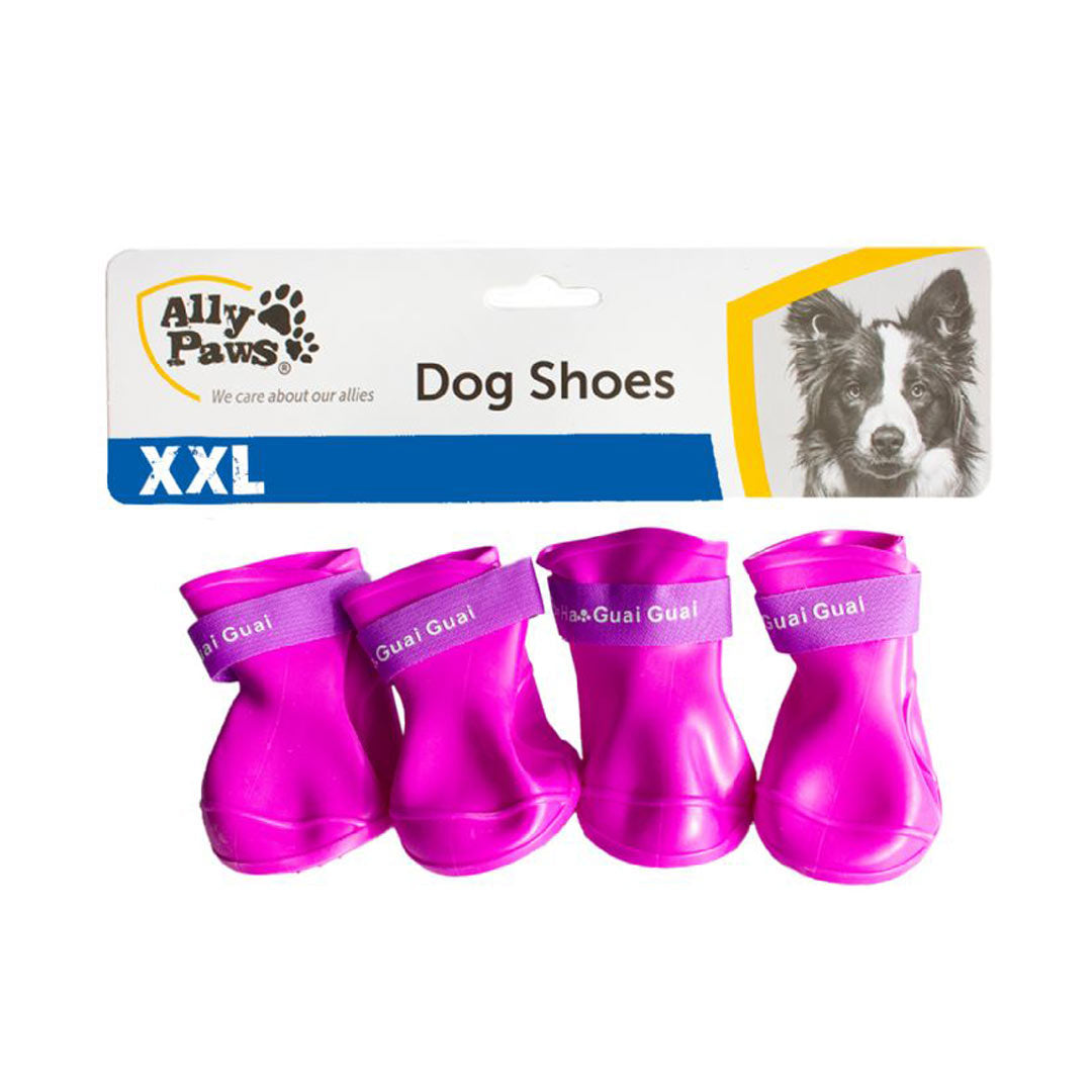 Ally Paws Silikon Karışık Renklerde Köpek Ayakkabısı 4'lü XXL