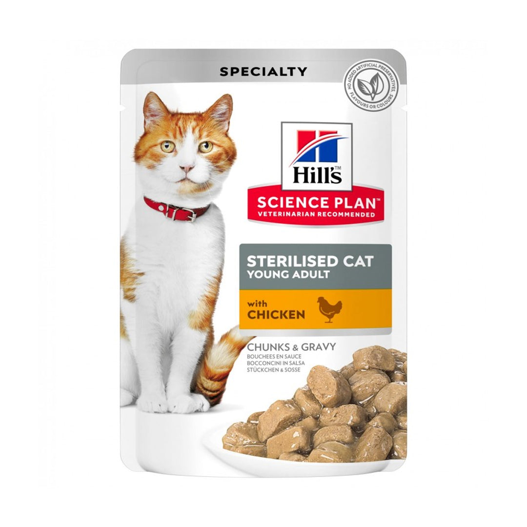 Hill's Science Plan Sterilized Adult Cat Food with Chicken 85 gr