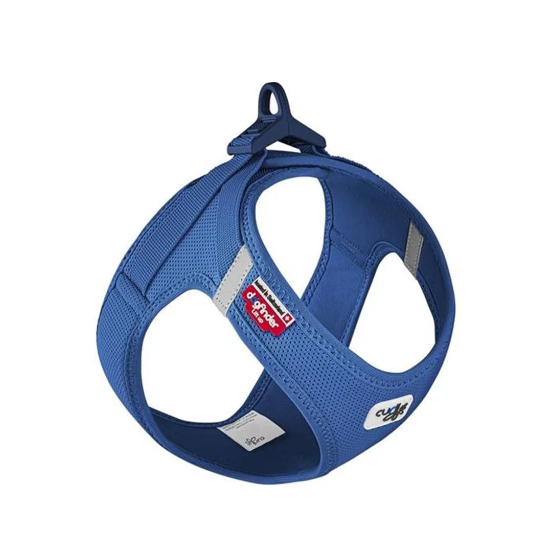 Curli Clasp Air-Mesh Blue Dog Harness M