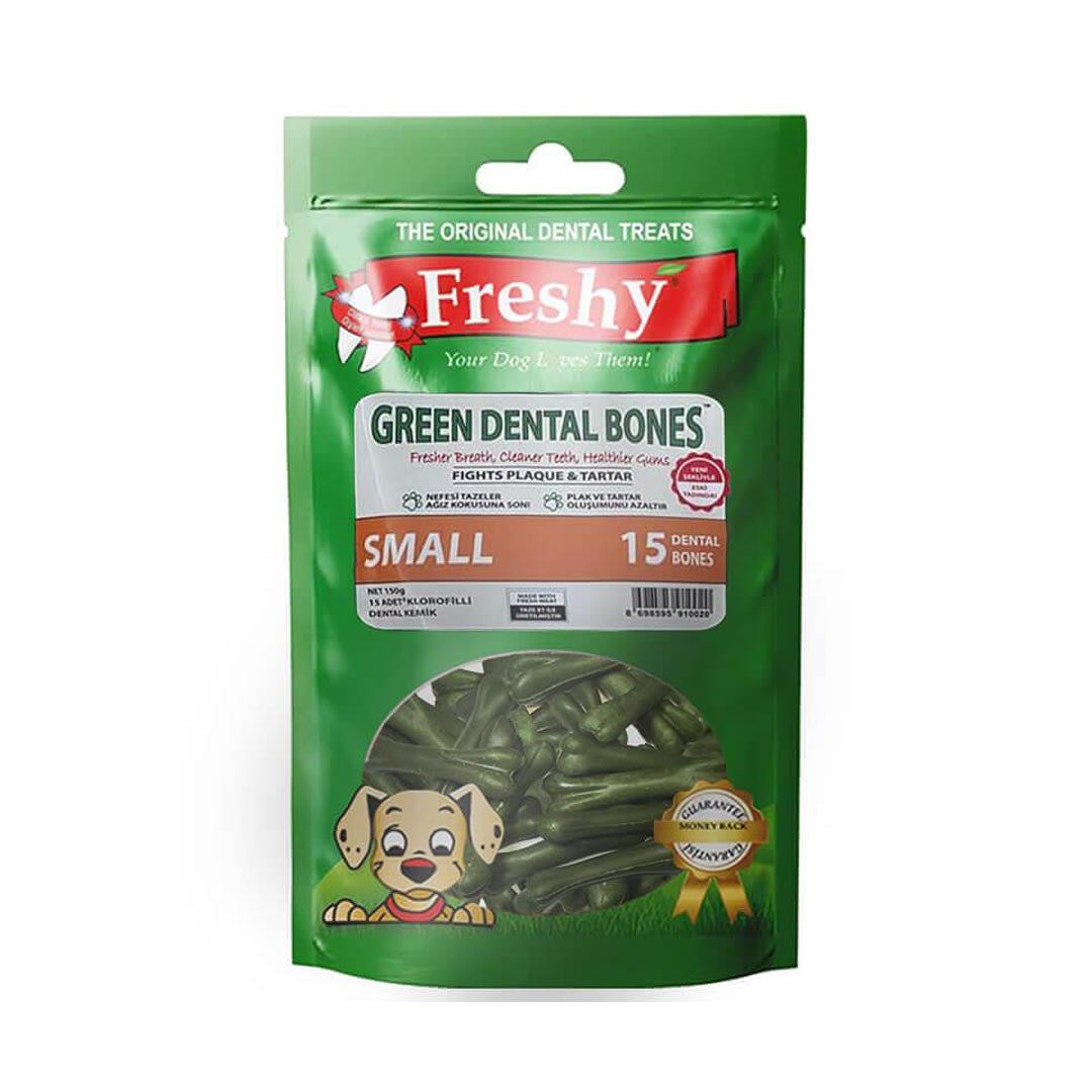 Freshy Green Dental Chlorophyll Dog Bone 15 Pieces 150gr
