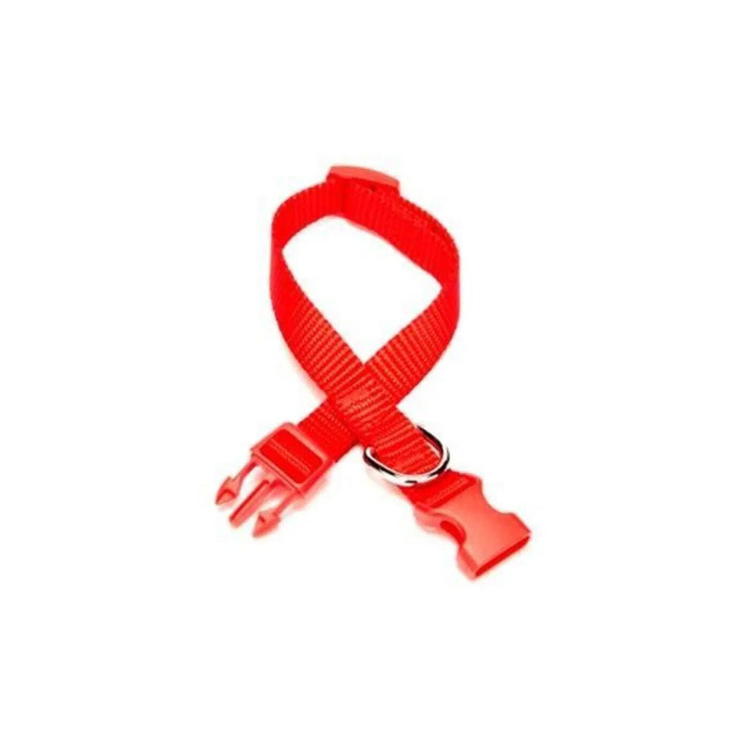 Doggie Ayarlanabilir Özellikli Dokumadan El Yapımı Kirmizi Köpek Boyun Tasması 1,5x25-40cm