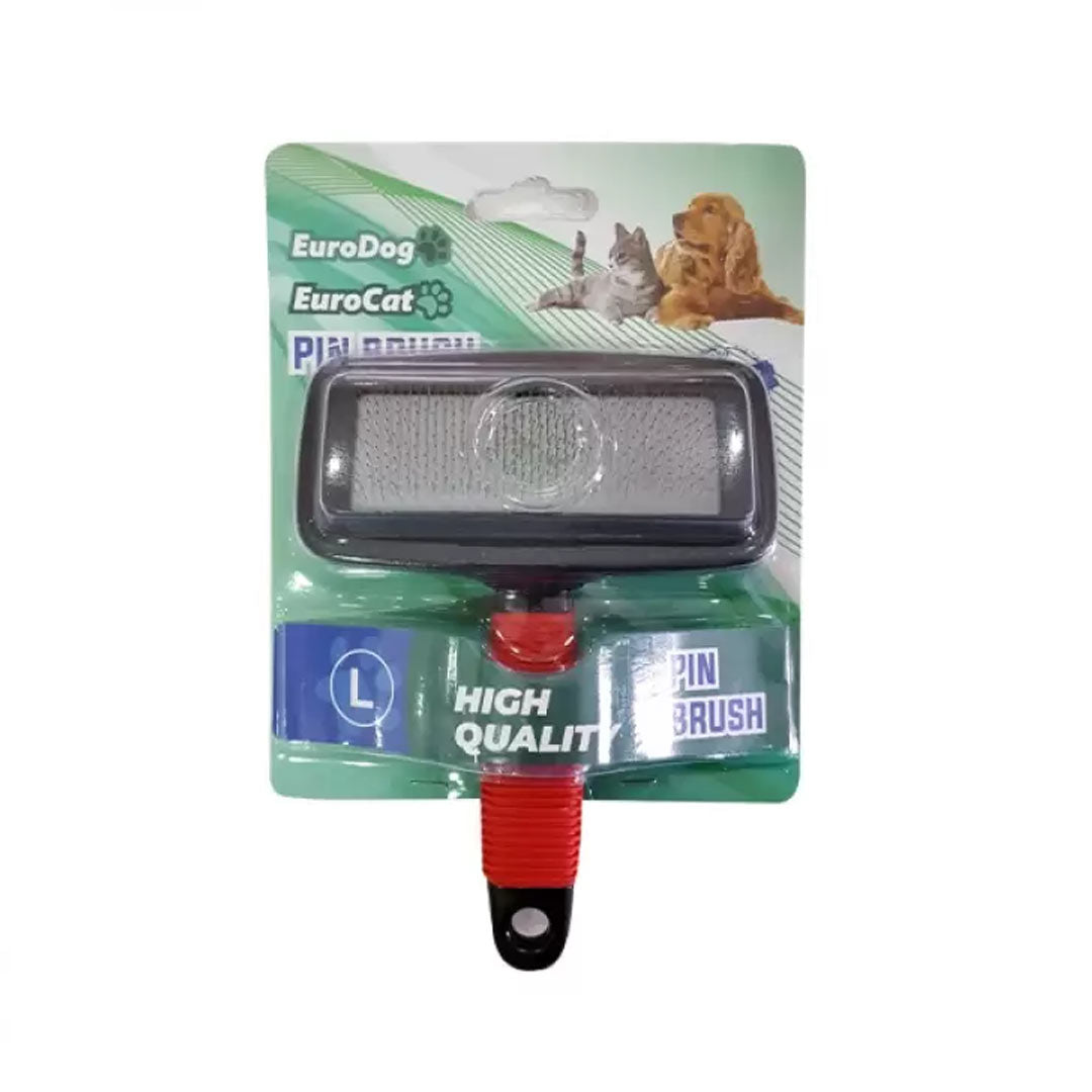 EuroDog&Cat Büyük Boy Kedi ve Köpek Tüy Tarama Fırçası 17 Cm