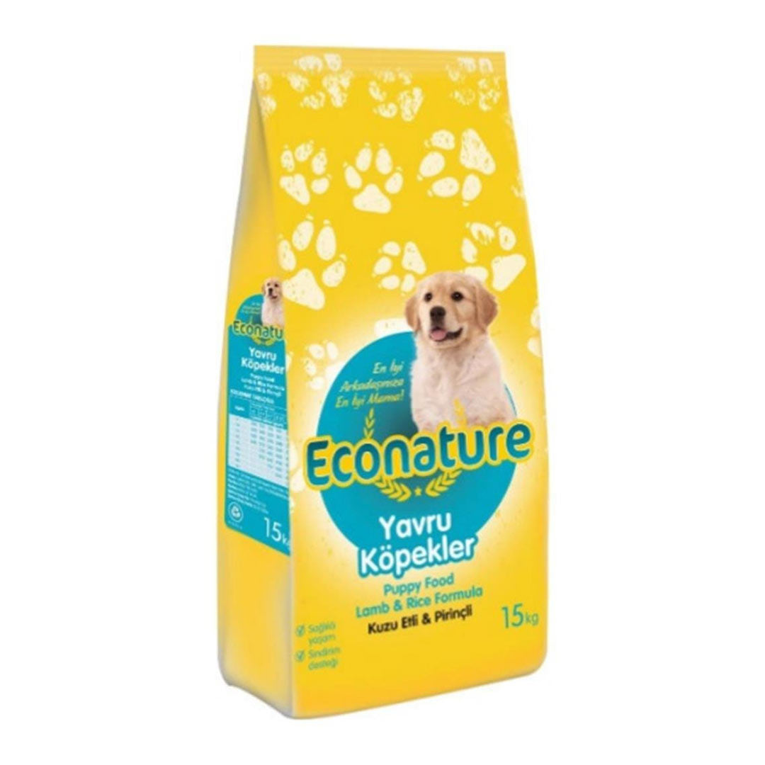 Econature Kuzu Etli ve Pirinçli Yavru Köpek Maması 15 Kg