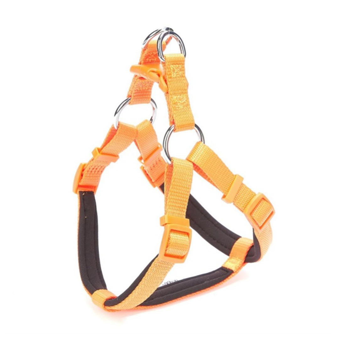 Doggie Comfortable Woven Handmade Ronin Model Orange Dog Chest Collar XL-2.5x65-75cm