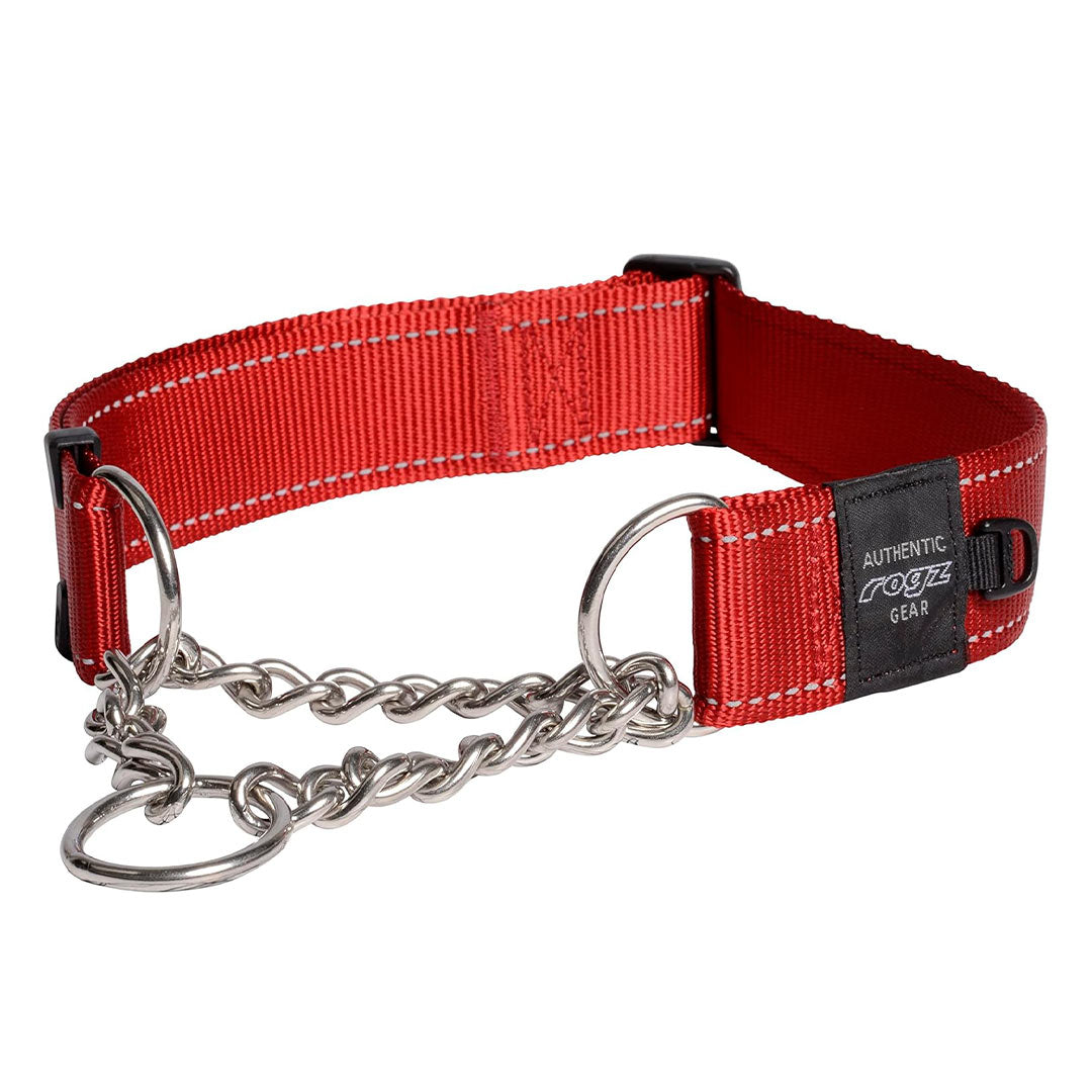 Rogz Utility Kontrol Zicirli Kirmizi Köpek Boyun Tasması XXL