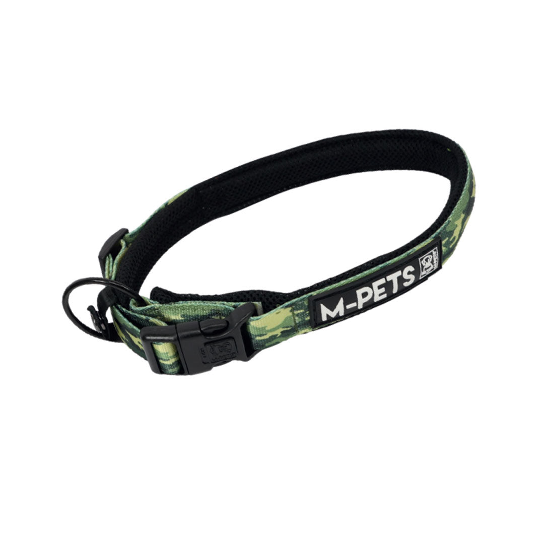 M-Pets Hiking Yumuşak Pedli Kamuflaj Desenli Köpek Boyun Tasması XL