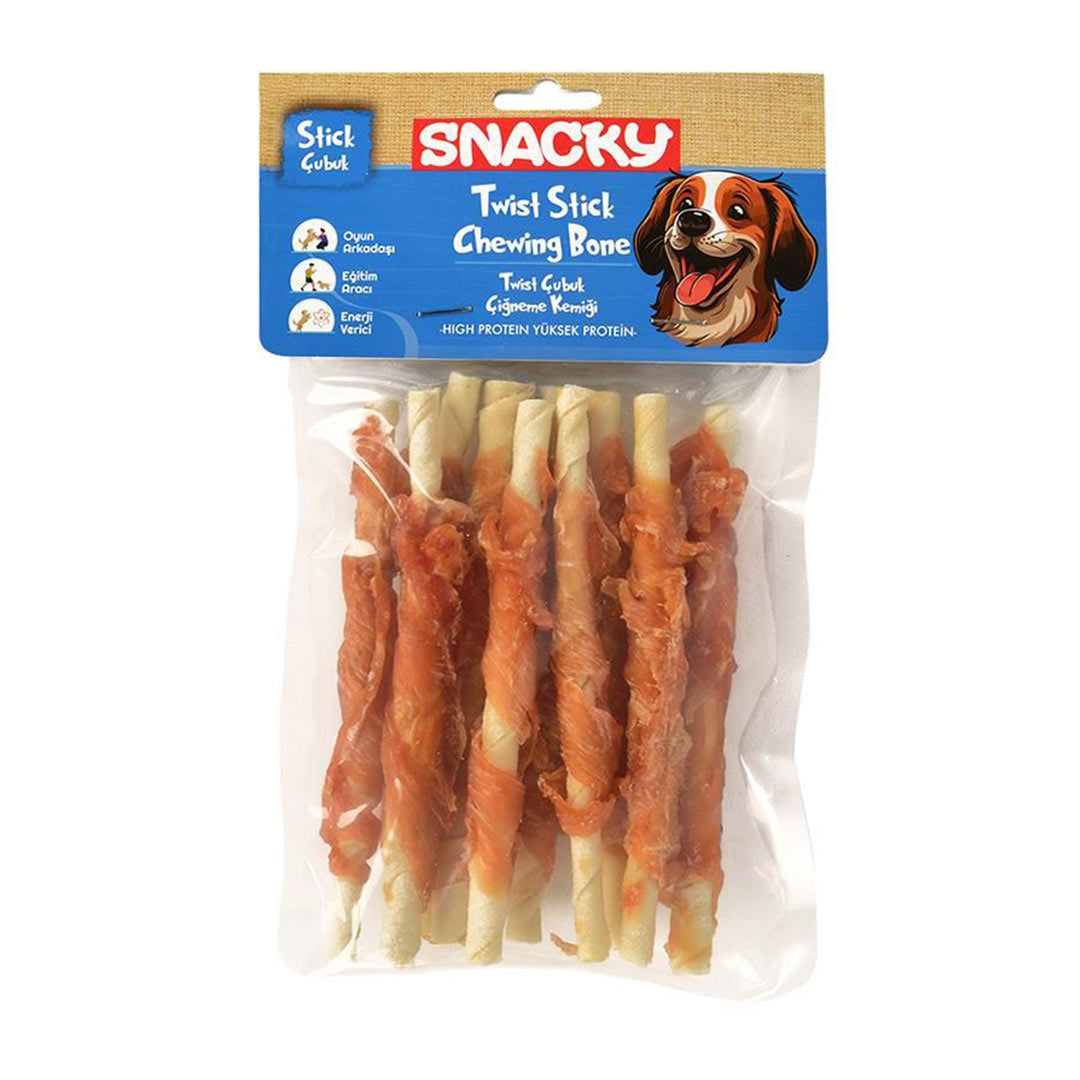 Snacky Tavuk Sargılı Çubuk Köpek Ödül 10’lu 13 CM-100 G