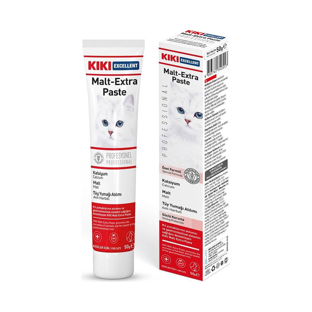 KIKI Excellent Malt Extra Kedi Tüy Yumağı Önceliyici Paste Macun 50g