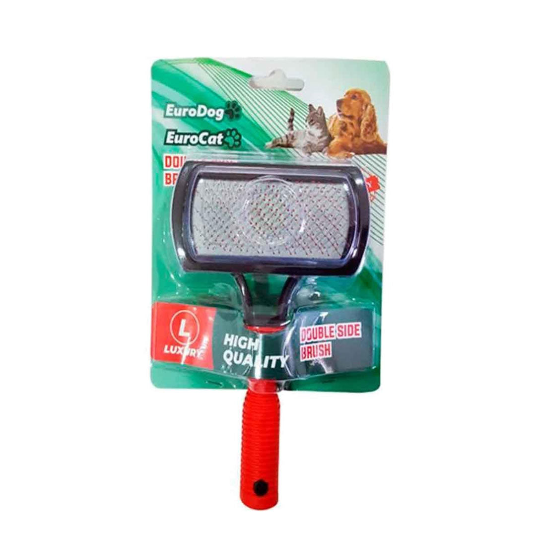 EuroDog&Cat Çift Taraflı Kedi Ve Köpek Fırçası 16,5 Cm