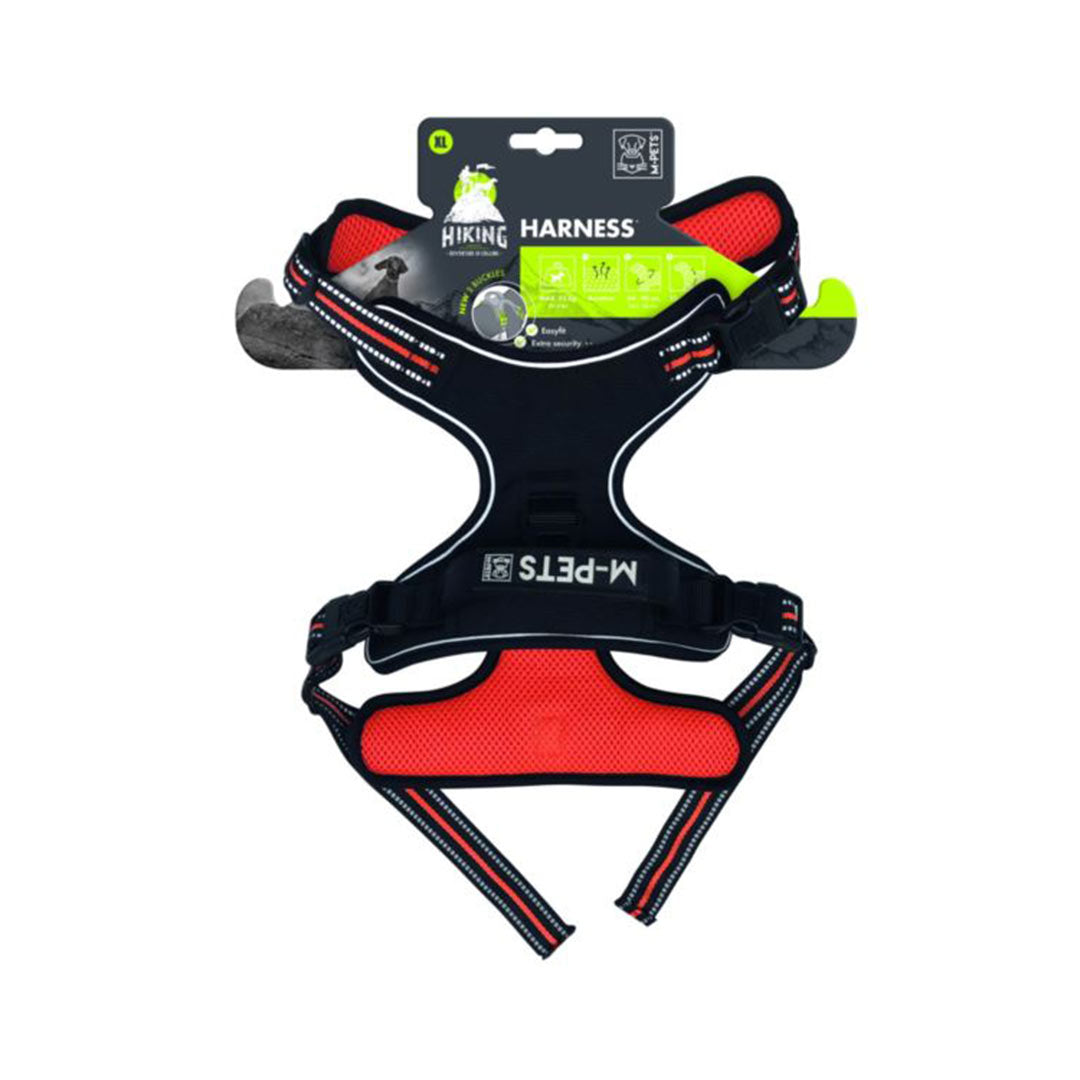 M-Pets Hiking Reflektörlü Soft Turuncu Köpek Göğüs Tasması XL