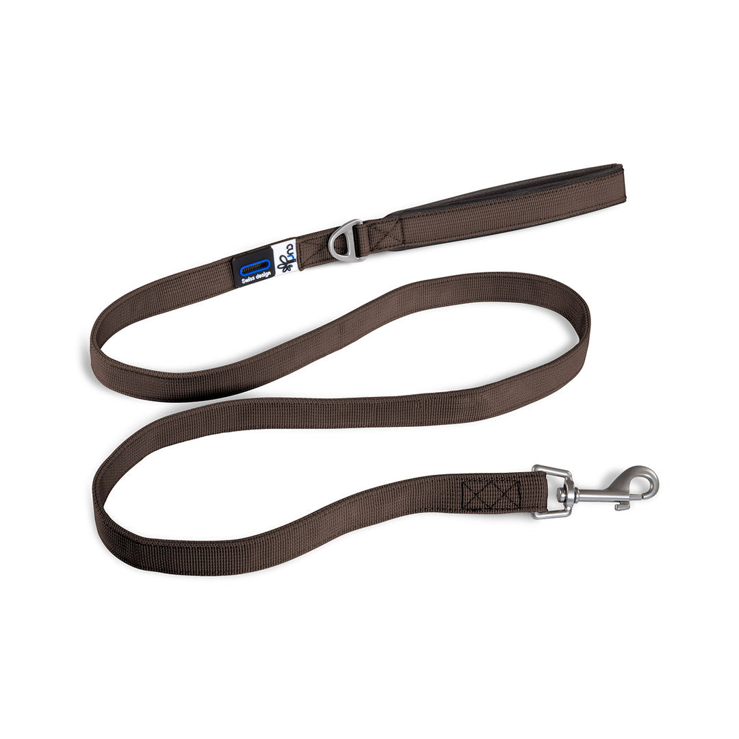 Curli Basic Kahverengi Köpek Gezdirme Tasması Medium 1.5×140 Cm