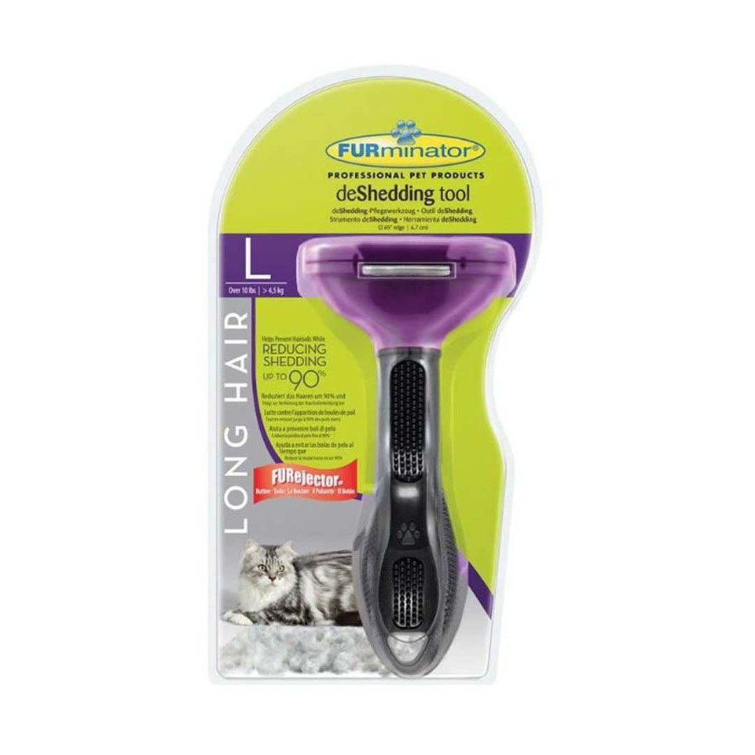 Furminator Longhair Uzun Tüylü Kedi Tüy Toplama Tarağı L