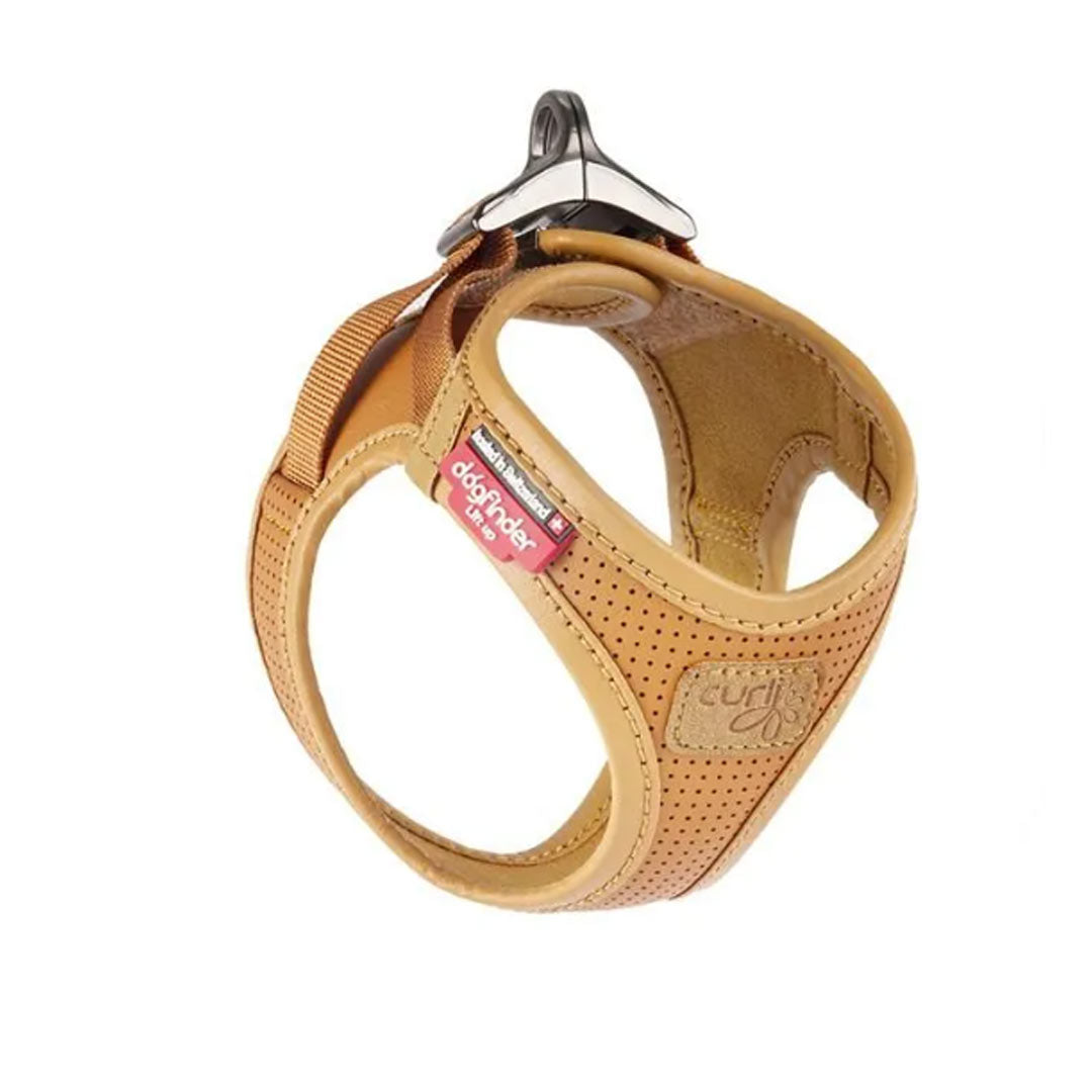 قلاده گردنی سگ چرم قهوه ای کرلی 200گرم