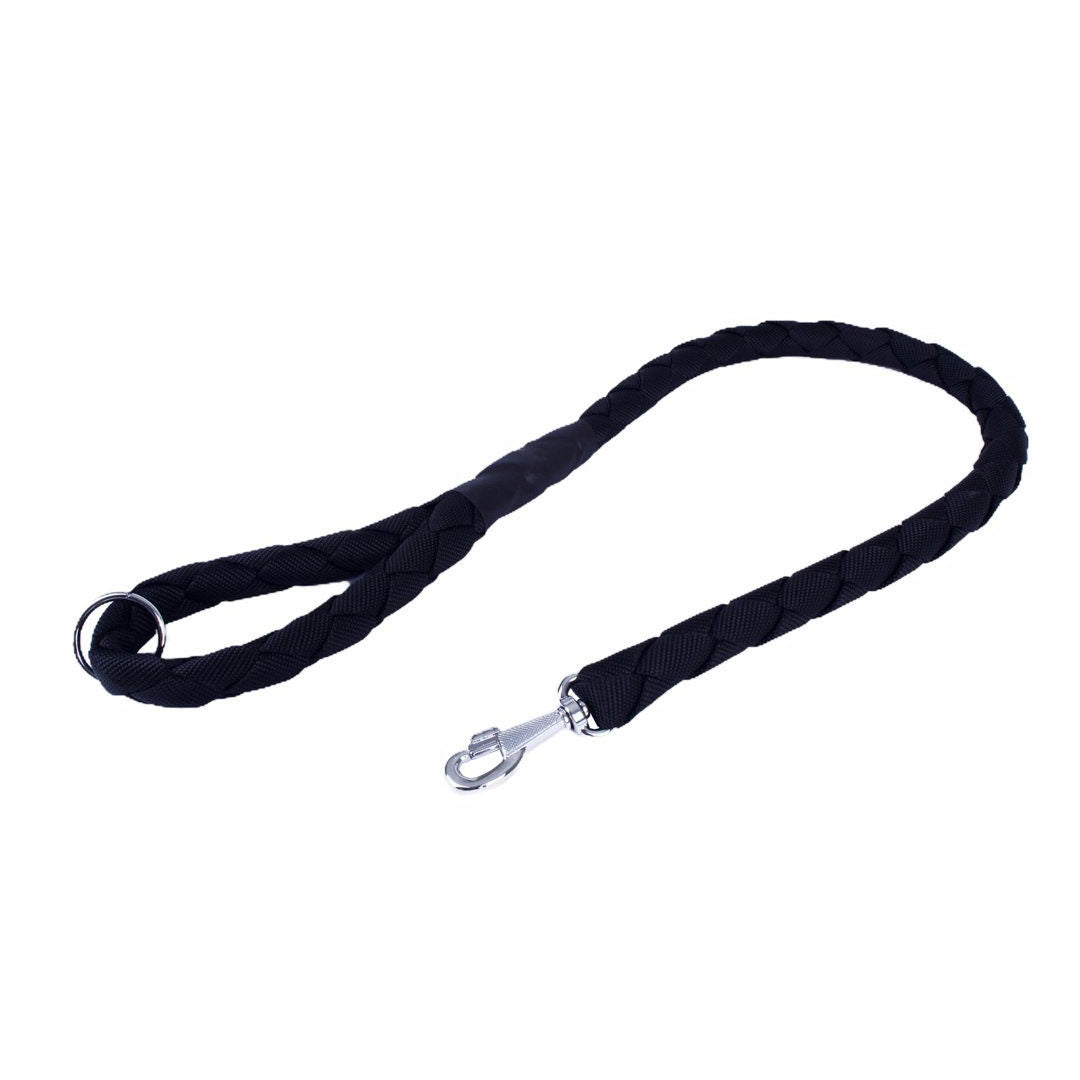 Doggie El Yapımı Dokumadan Siyah Köpek Gezdirme Tasması 3x100 Cm