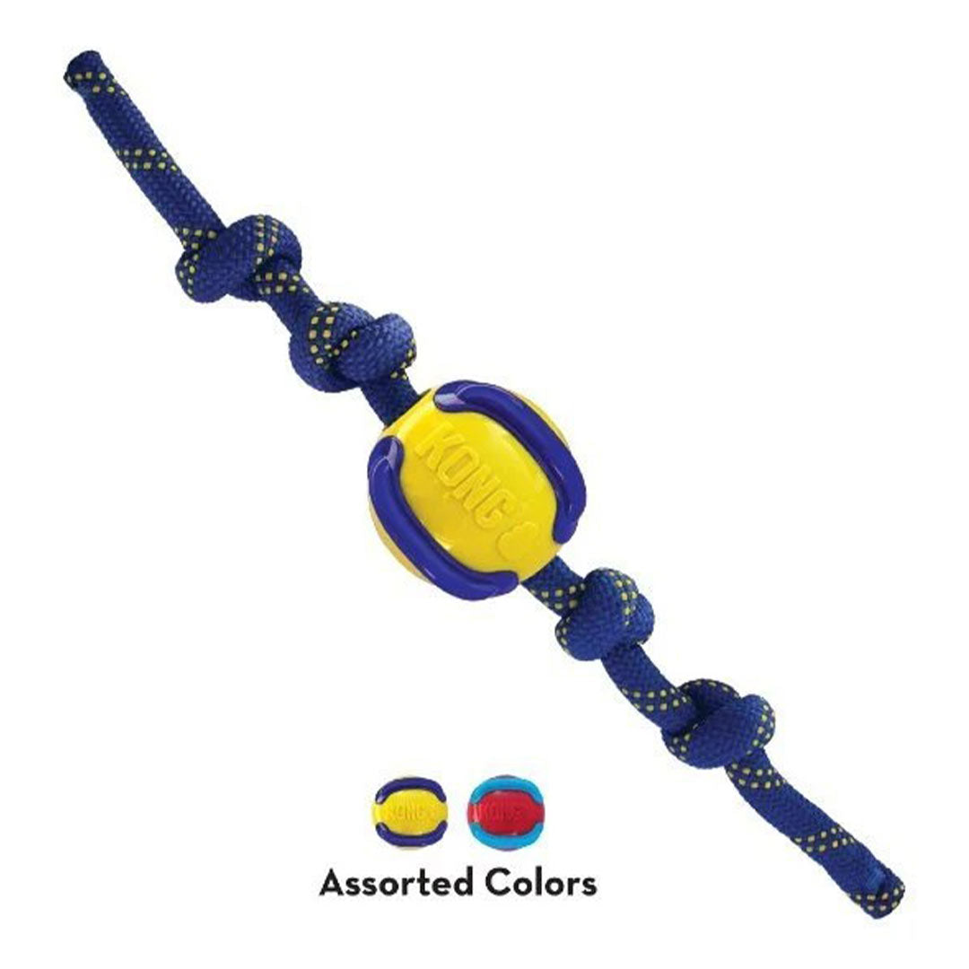 لعبة كلب Kong Jaxx Brights مع تمديد الحبل M