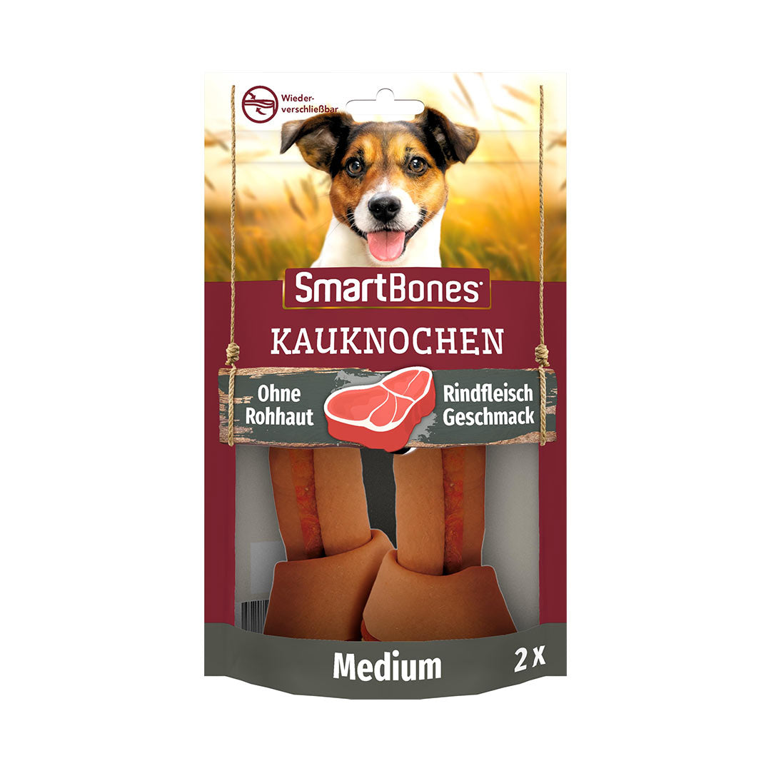 Smart Bones Orta Irk Köpekler İçin Sığır Etli Düğümlü Kemik Medium 2'li 158gr