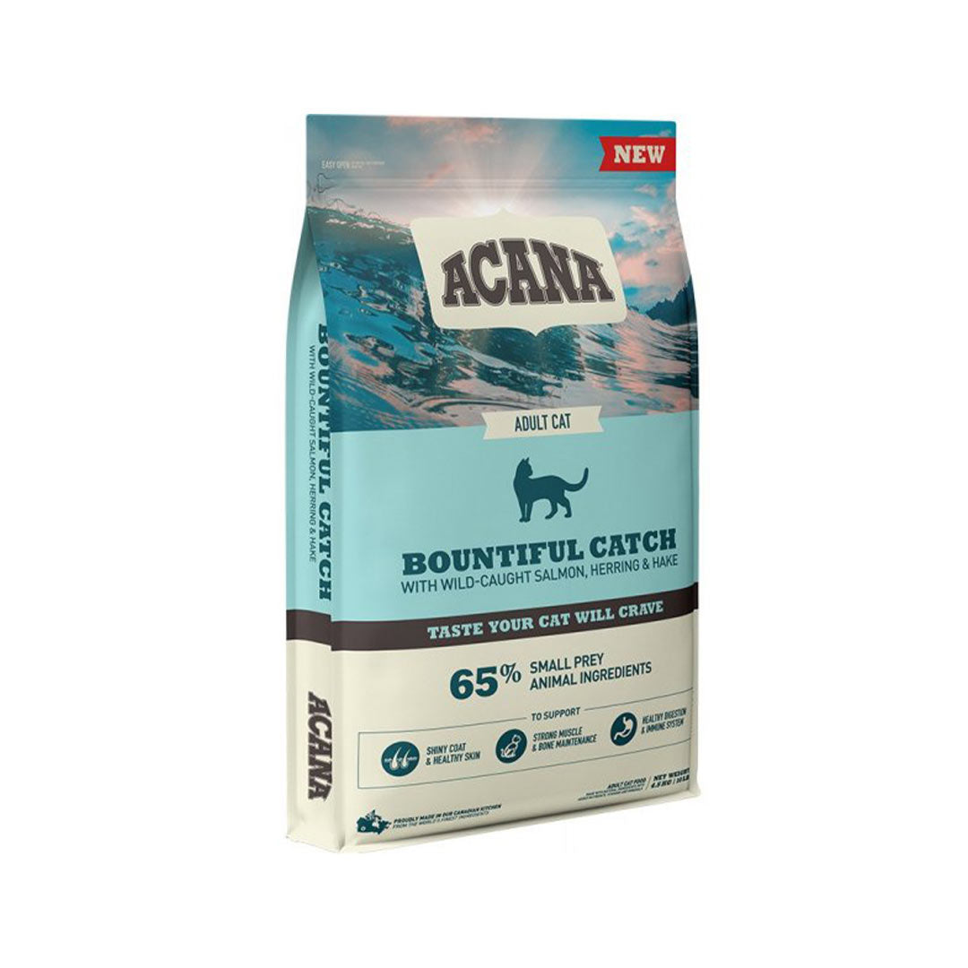 Acana Bountiful Catch Güçlü ve Sağlıklı Kemikler için Yetişkin Kedi Maması 4,5Kg
