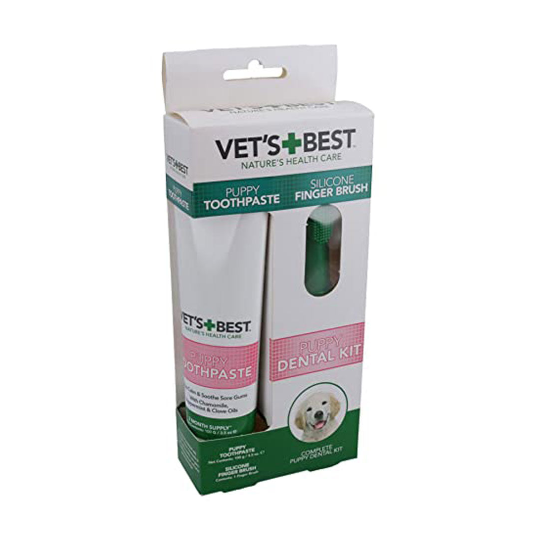 Vet's Best Oral and Dental Care Set for Puppies 5.5 cm 100 gr