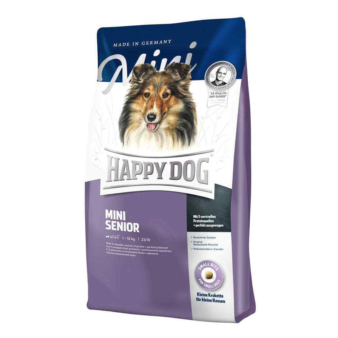 Happy Dog Mini Senior Tavuklu Küçük Irk Yaşlı Köpek Maması 4 KG