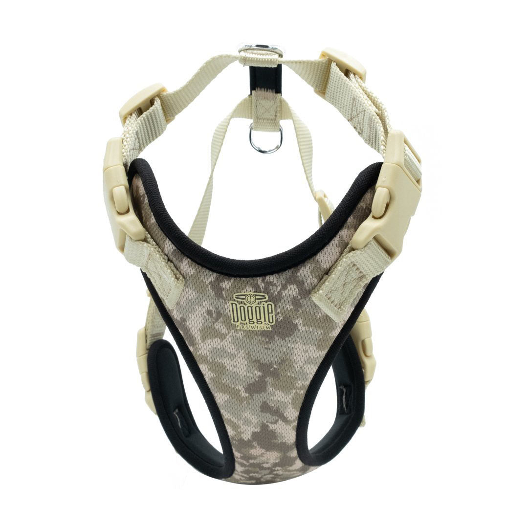 Doggie Havalı Dokuma Kamuflaj Köpek Göğüs Tasması 2x45-55cm