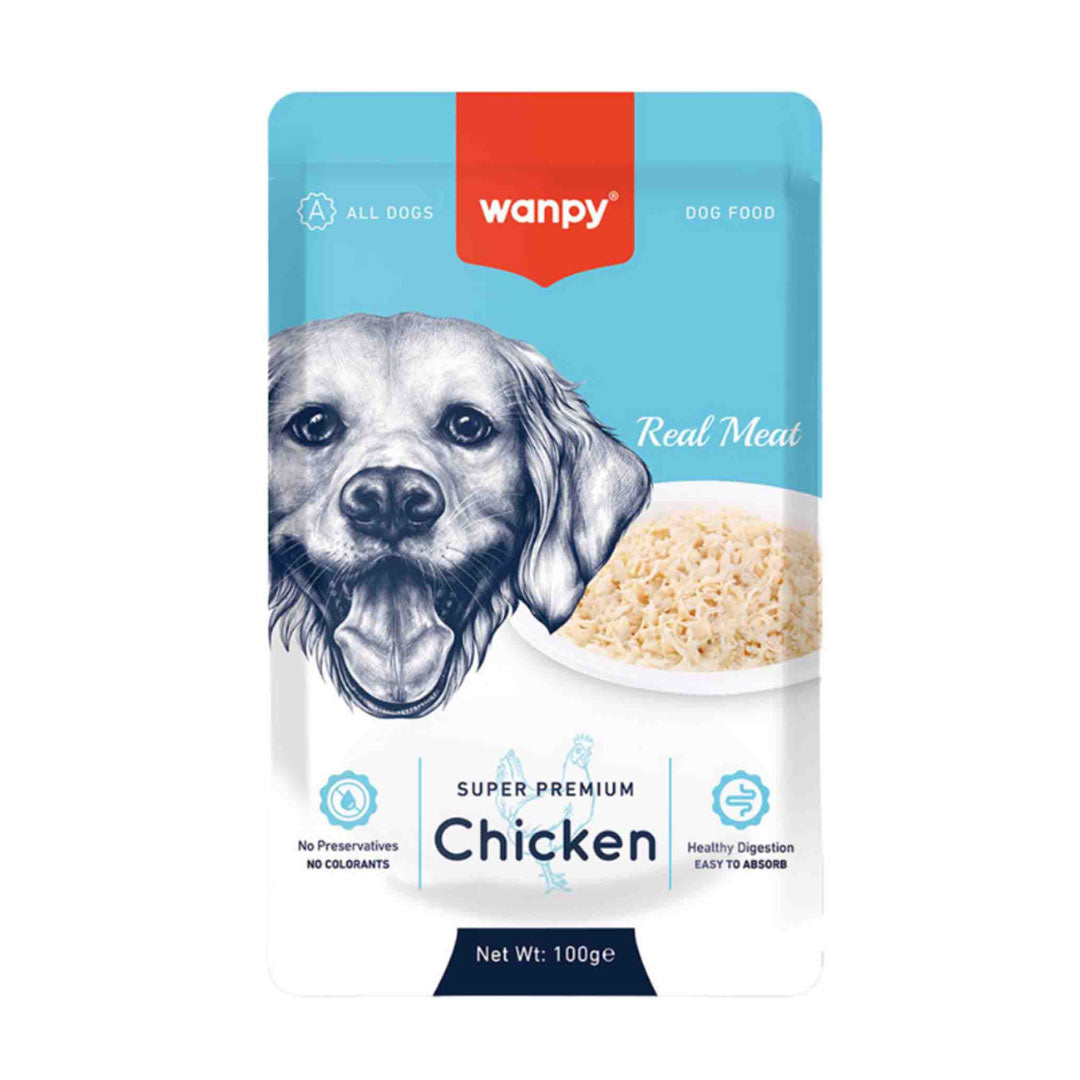 Wanpy Pouch Tavuklu Yaş Köpek Maması 100gr