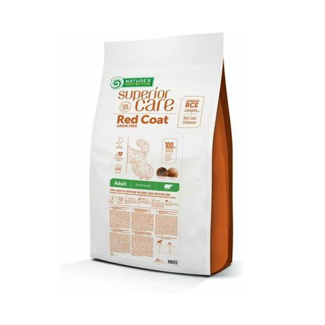 Natures Protection Superior Care Red Coat Küçük Irk Kuzulu Kızıl Köpek Maması 10 Kg