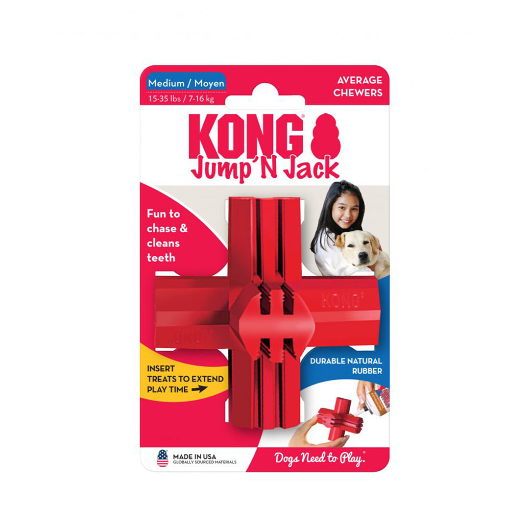 كونج جامب أن جاك متوسط 9 سم - لعبة العناية بأسنان الكلب