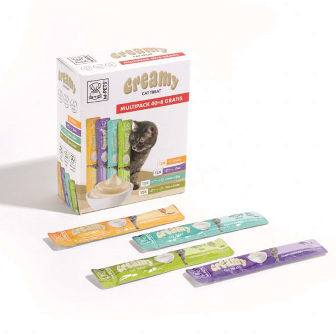 M-PETS 4 Farklı Lezzet Karışık Krema Kedi Ödülü 48x15gr